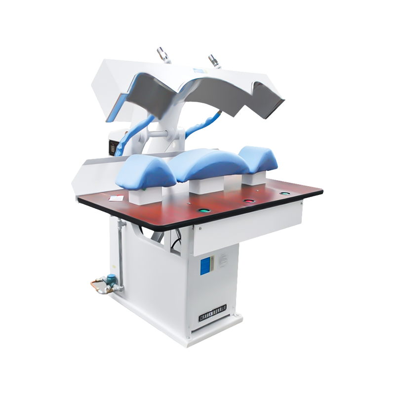 Presse de repassage à vapeur à col et manches entièrement automatique