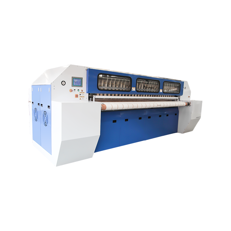 Repasseuse à plateau à commande intelligente à doubles plateaux et rouleau unique